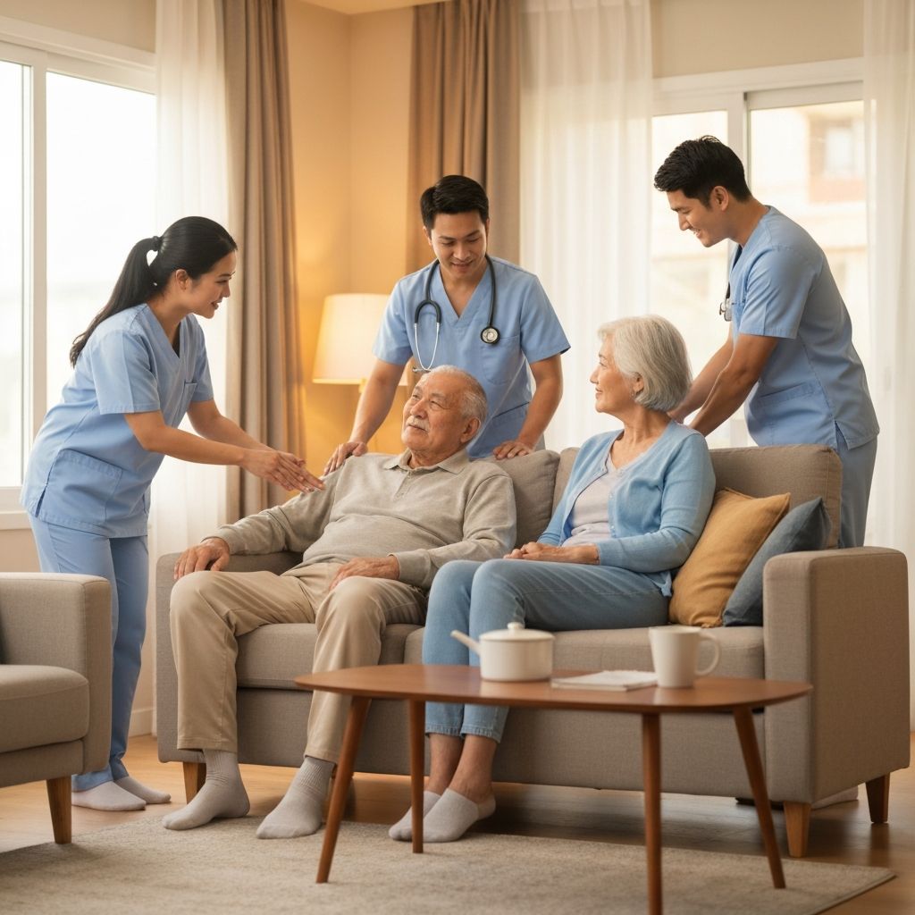 Pflege-Team bei der liebevollen Betreuung