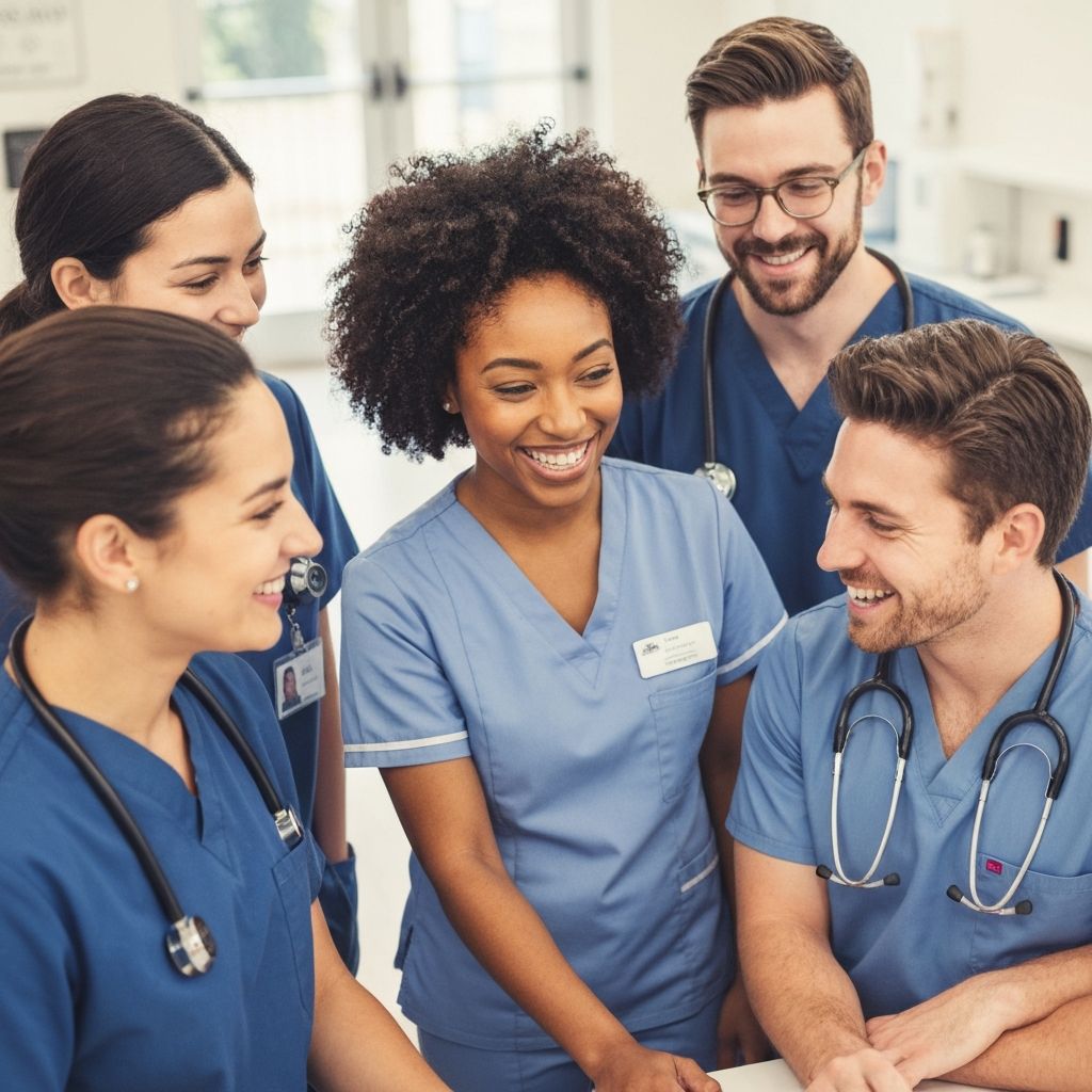 Pflege-Team bei der Arbeit